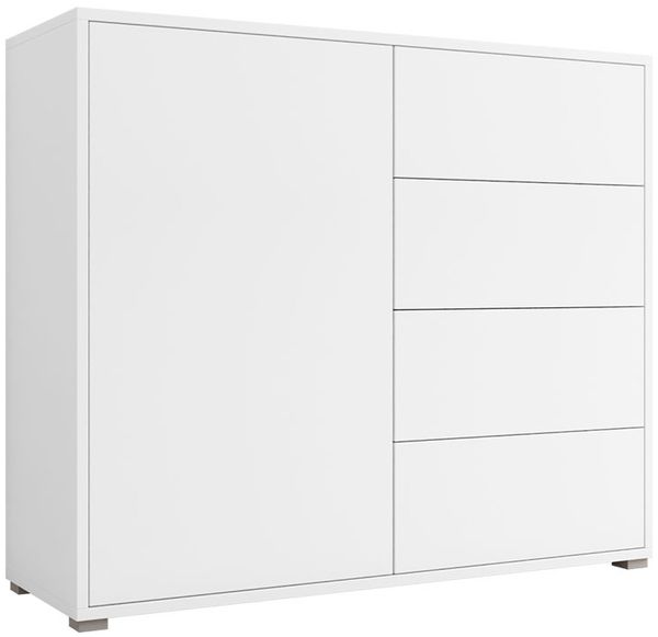 'Gesita K1D4SZ' Kommode, Weiß, 93x100 cm