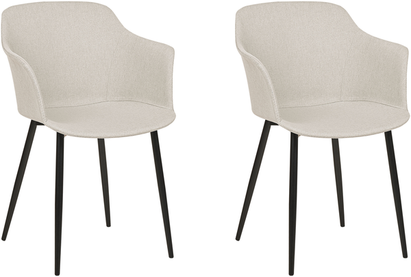Esszimmerstuhl 2er Set ELIM Helles Beige