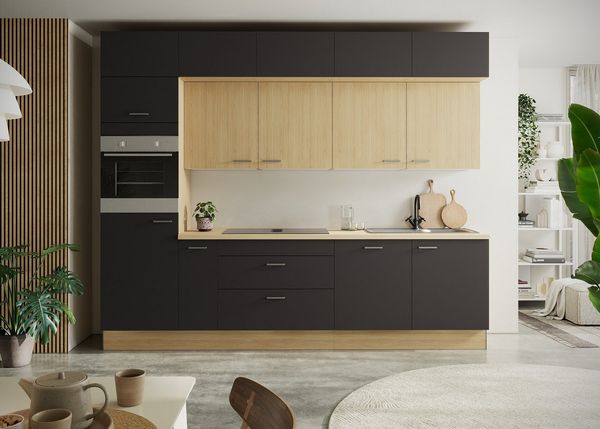 KOCHSTATION Küchenzeile KS-Lucy, Breite 300 cm, Soft-Close, inkl. Zubehör, wahlweise mit E-Geräten