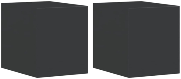 vidaXL Außenwandleuchten 2 Stk. Schwarz Aluminiumdruckguss 4006311