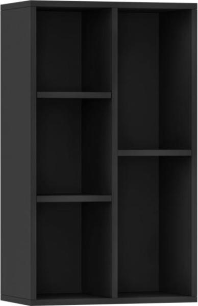 vidaXL Bücherregal/Sideboard Schwarz 50x25x80 cm Holzwerkstoff 800163