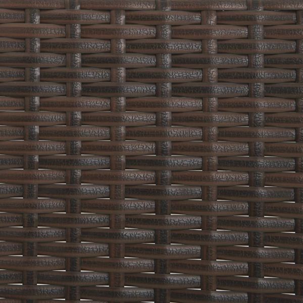vidaXL Gartenbank 3-Sitzer mit Kissen Braun Poly Rattan 319491 Bild 8