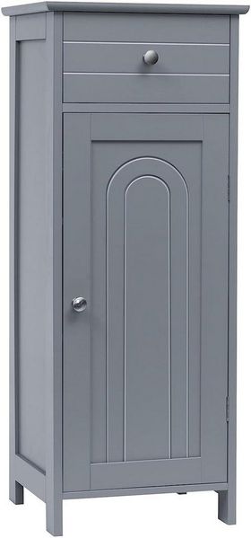 KOMFOTTEU Midischrank Badschrank mit Schublade,30 x 35 x 87 cm