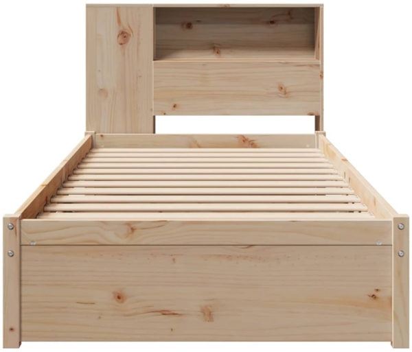 vidaXL Massivholzbett mit Regal ohne Matratze 90x200 cm Kiefernholz 3322373 Bild 3