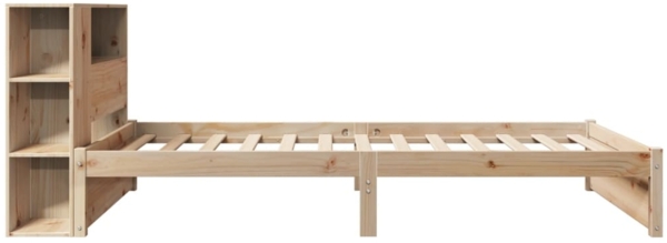 vidaXL Massivholzbett mit Regal ohne Matratze 90x200 cm Kiefernholz 3322373 Bild 4