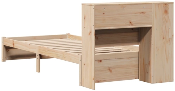 vidaXL Massivholzbett mit Regal ohne Matratze 90x200 cm Kiefernholz 3322373 Bild 5