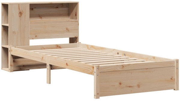 vidaXL Massivholzbett mit Regal ohne Matratze 90x200 cm Kiefernholz 3322373 Bild 2