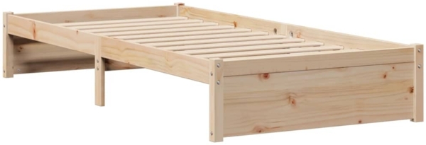 vidaXL Massivholzbett mit Regal ohne Matratze 90x200 cm Kiefernholz 3322373 Bild 7