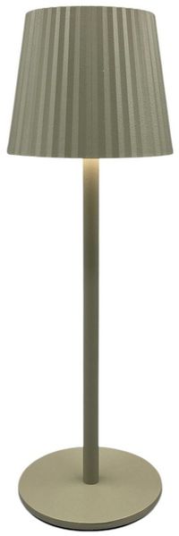 Coen Bakker Deco BV LED Tischleuchte Portable Light, LED, warmweiß, kaltweiß, neutralweiß, aufladbar außen oliv USB touch geriffelt 9x27,5cm