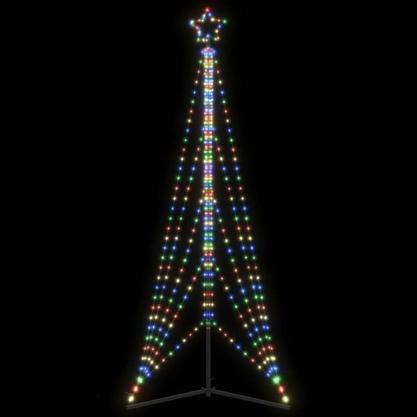 vidaXL Weihnachtsbaum-Beleuchtung 525 LEDs Mehrfarbig 302 cm 4016419