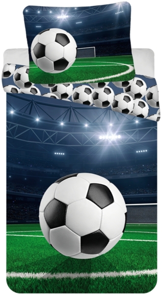 Jerry Fabrics Football Bettwäsche set 100% Baumwolle 140x200 + 70x90 cm