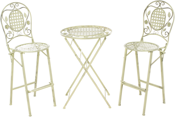 Gartenbar Set klappbar BIVIO Metall Hellgrün