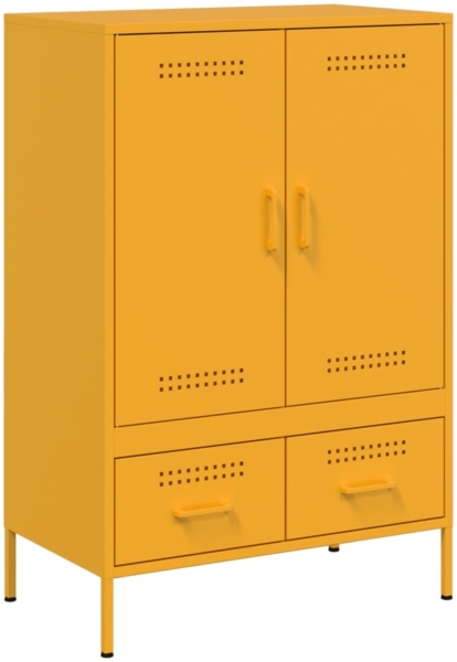 vidaXL Highboard Senfgelb 68x39x101,5 cm Stahl 843111