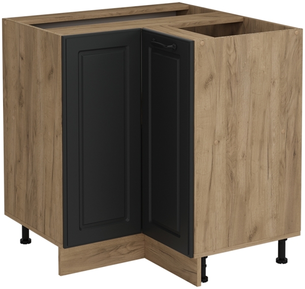 Eckunterschrank R-Line Anthrazit Landhaus 75.6 cm ohne Arbeitsplatte Vicco