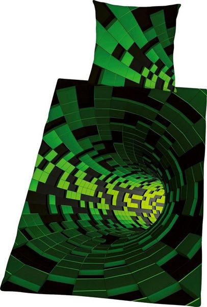 Herding Bettwäsche Set mit 3D Motiv 135 x 200 cm Baumwolle