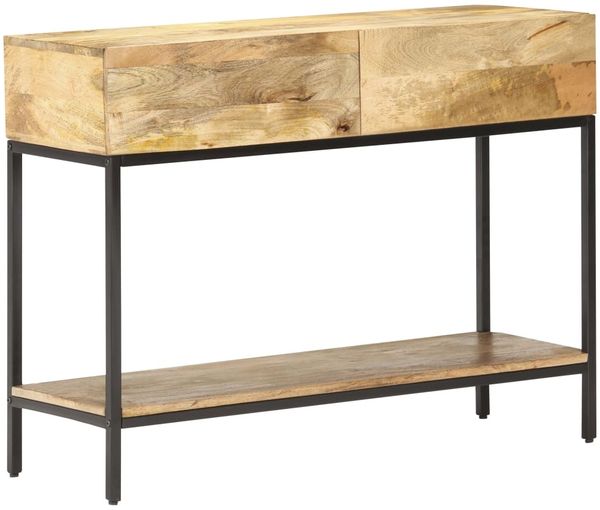 vidaXL Konsolentisch 100x35x76 cm Mango Massivholz 320922