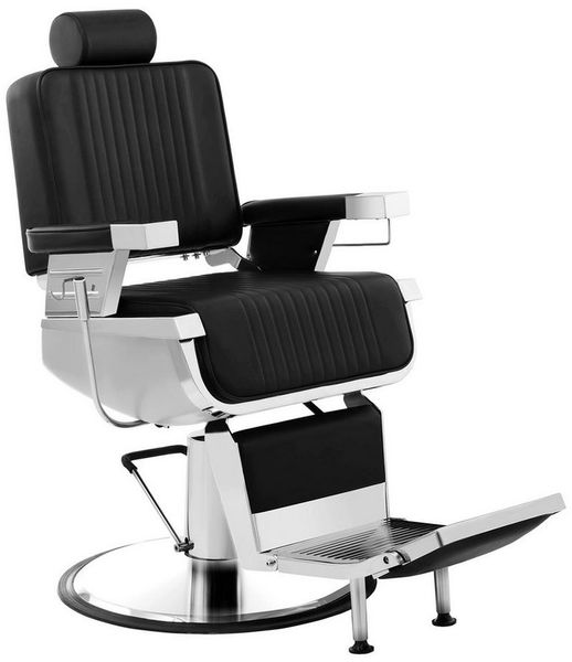 Physa Armlehnstuhl Friseurstuhl Kosmetikstuhl Friseursessel Bedienstuhl Friseur schwarz, Schwarz