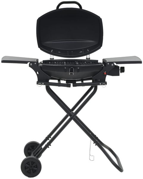 vidaXL Gasgrill Tragbar mit Kochzone Schwarz 44277