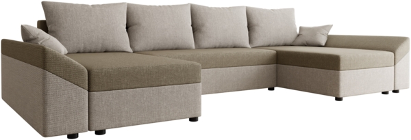 Ecksofa Chione U (Farbe: Muna 02 + Muna 03)