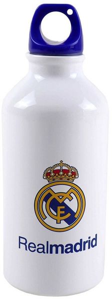 Real Madrid Trinkflasche 400 ml aus Aluminium 18 × 7 × 7 cm für Schule Sport und unterwegs