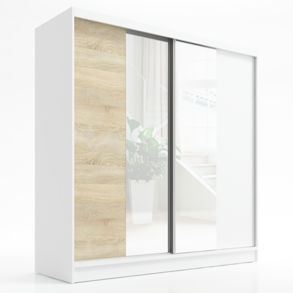 A&J MöbelLand Schwebetürenschrank DUO mit Spiegel