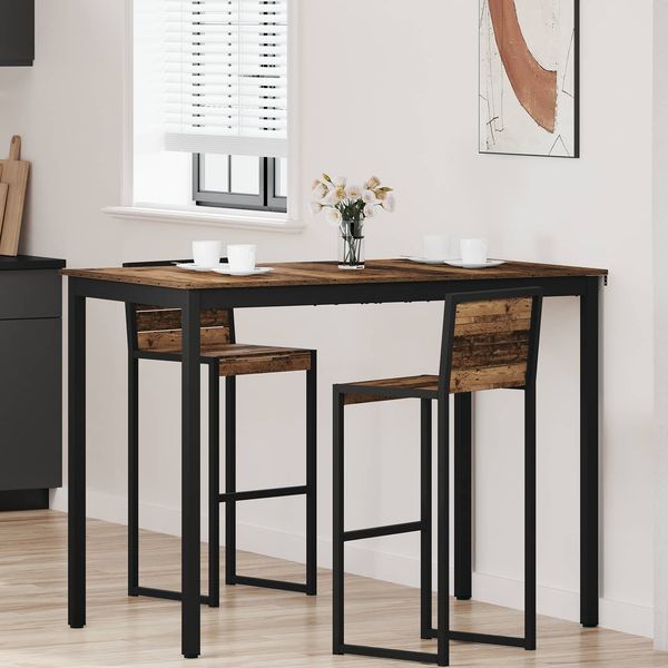 Stehtisch, Bartisch, Bistrotisch Holzwerkstoff 140 x 80 x 105 cm