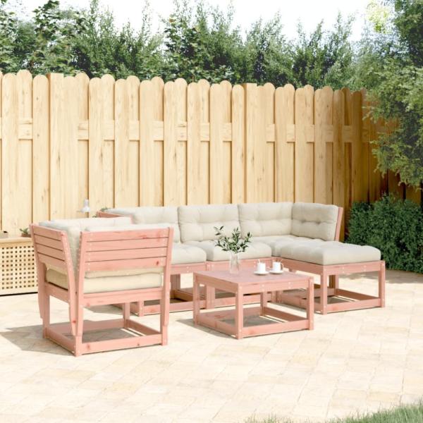 vidaXL 5-tlg. Garten-Lounge-Set mit Kissen Massivholz Douglasie 3216923