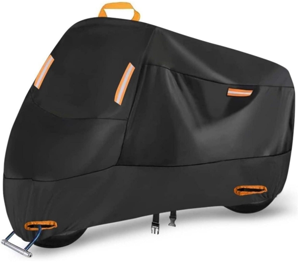 Motorradabdeckplane 300D Wasserdicht Oxford Abdeckhaube XL 220x95x125 cm