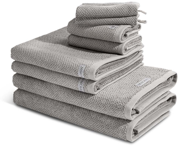 Ross Selection 8 tlg. Frottier-Set - 2 X Handtuch (50 X 100cm), 2 X Duschtuch (70 X 140cm), 2 X Gästetuch (30 X 50cm), 2 X Waschhandschuh (16 X 22cm) - 540 g/m2 - Flanell Bild 1