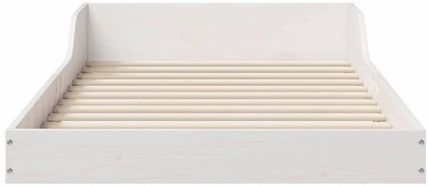 vidaXL Bettrahmen Weiß 80 x 220 cm Massives Kiefernholz 873365 Bild 6