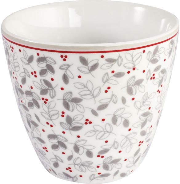 Greengate Latte Cup Adley White STWLATADL0106