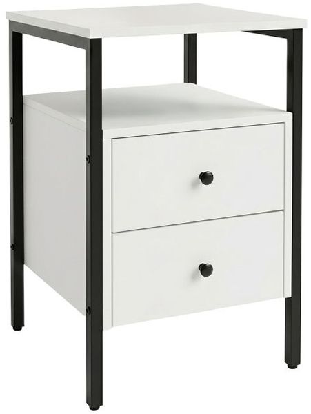 Relaxdays Nachttisch 2 Schubladen Bild 8