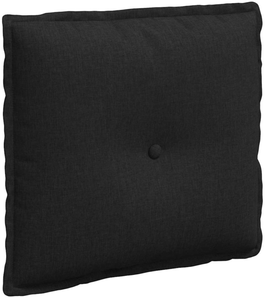 vidaXL Rückenkissen Schwarz 50 x 19 x 45 cm Stoff 42014617