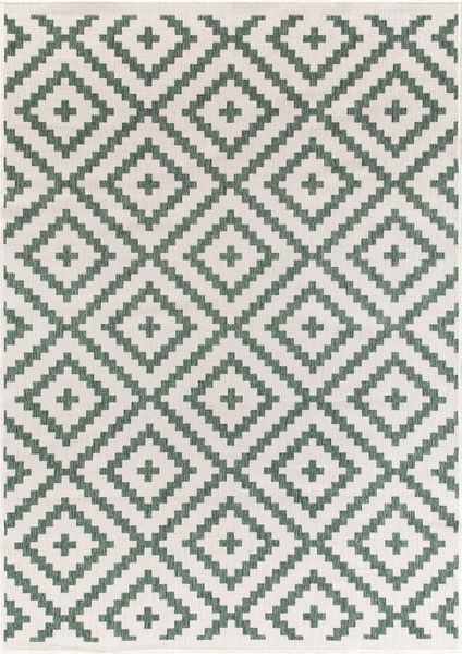 OTTO home Teppich Ronda Wendeteppich, rechteckig, Höhe: 5 mm, Sisal-Optik, Flachgewebe, In- und Outdoor, geometrisches Boho Design