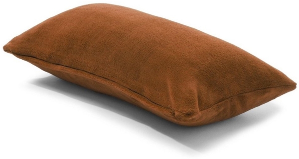CelinaTex Dekokissen Xanio Deko Kissen Zierkissen Kopfkissen Sofa Fleece 40x60cm braun, anschmiegsam,bügelfrei,flauschig,kuschelweich,leicht beziehbar Bild 5