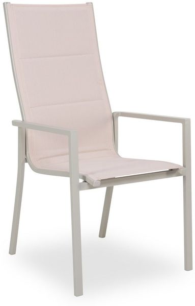 Outdoor Gartenstuhl Stapelstuhl outdoor MESSINA BHT 57x108x70 cm beige Gartenstuhl
