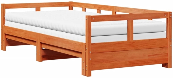 vidaXL Tagesbett Ausziehbar mit Matratzen 90x200 cm Massivholz Kiefer 3321043