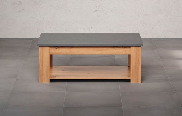 Home affaire Couchtisch Ambres (1-St), rechteckiger Sofatisch mit Ablage - Maße (B/T/H) 120/67/46 cm
