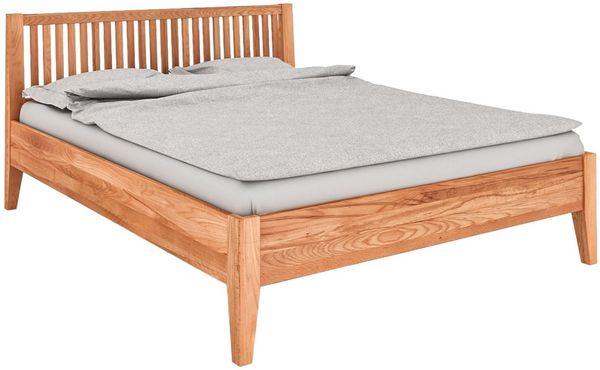byoak Bett ODYS 200x200 aus Massivholz, mit Holzkopfteil, Naturgeölt
