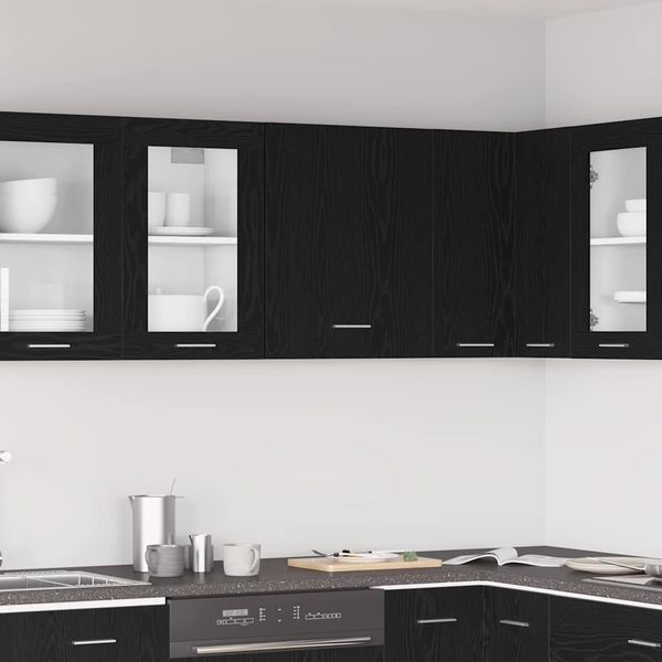 vidaXL Hängeschrank Schwarz Eichen-Optik 50 x 31 x 60 cm Holzwerkstoff 863142