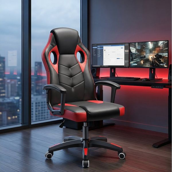 oyajia Gaming-Stuhl Bürostuhl Ergonomischer Gaming Sessel, Schreibtischstuhl