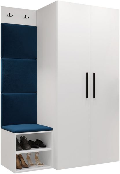 Garderoben-Set Mapreni IV (Farbe: Weiß, Manila 26)
