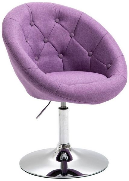 SVITA Havanna Sessel Lounge Clubsessel Barhocker Drehsessel Retro Violett