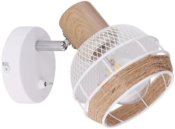 Wandleuchte, Spots schwenkbar, Holz-Design