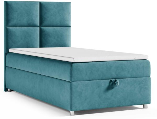 Best for Home Boxspringbett Boxspringbett Trinity K-2 mit Stauraum & Bonellmatratze (Einzelbett, Hotelbett, Polsterbett gepolstertes Kopfteil, Jugendbett, Kinderbett versch. Größen, 70x200 80x200 90x200 100x200 cm), verschiedene Liefermöglichkeiten, Ha...