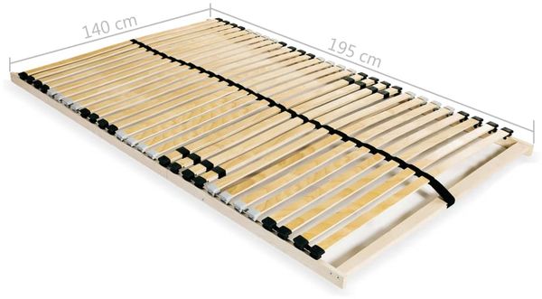 vidaXL Lattenrost mit 28 Latten 7 Zonen 140x200 cm [246448] Bild 8