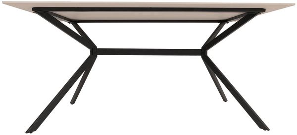 Esszimmertisch HWC-O58, Esstisch Sinterstein Metall, Marmor-Optik 160cm ~ weiß Bild 8