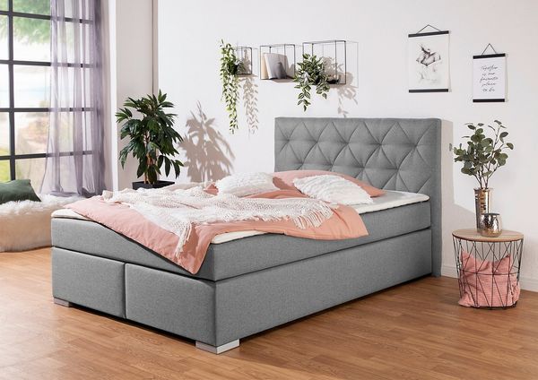 Home affaire Boxbett Tynan, wahlweise mit Bettkasten, in H2, H3 & H4 erhältilich