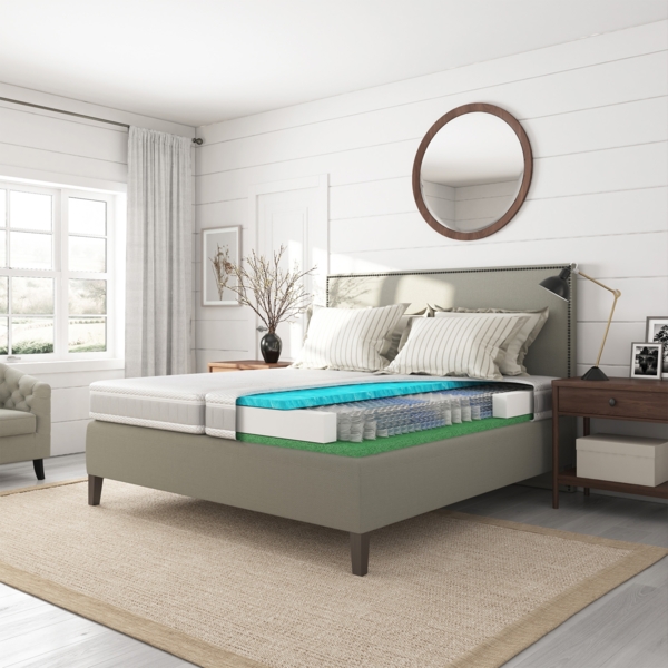 Hn8 Taschenfederkern-Matratze "bodial", H2, 80 x 200 cm, Höhe: ca. 21 cm Bild 6