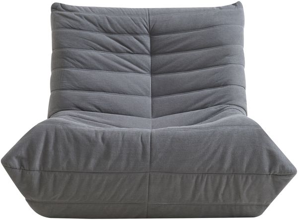 Bodensessel Kodsø 75x90x100 cm Cord Grau [en. casa] Bild 5
